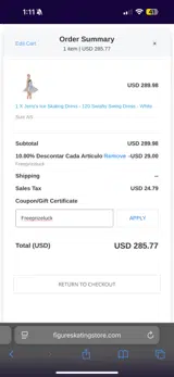 Freeprizeluck coupon verification screenshot