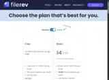 Filerev coupon verification screenshot