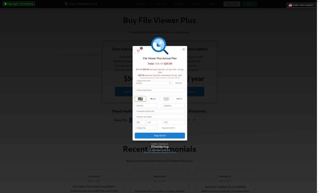 File Viewer Plus checkout page showing File Viewer Plus coupon code box | Screenshot taken by SimplyCodes community member on May 25, 2025