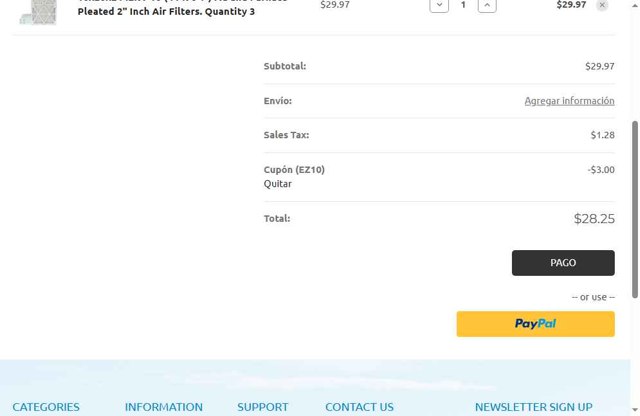 Filters Delivered checkout page showing Filters Delivered coupon code box | Screenshot taken by SimplyCodes community member on Jul 25, 2025