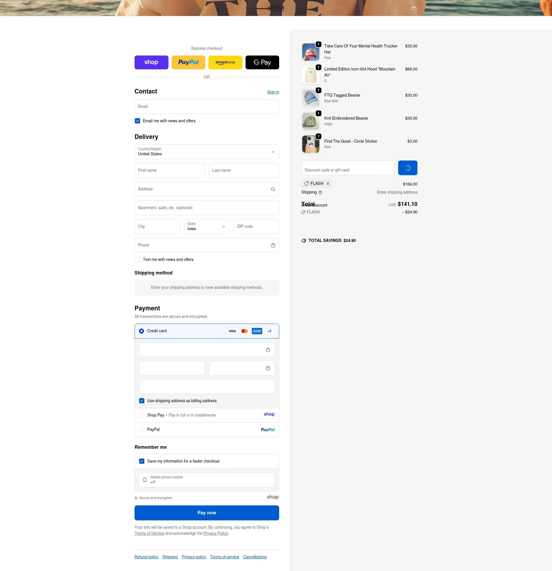 Find The Good checkout page showing Find The Good discount code box | Screenshot taken by SimplyCodes community member on Jan 1, 2026