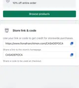 CASADEPOCA coupon verification screenshot