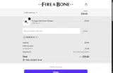 Fire & Bone coupon verification screenshot