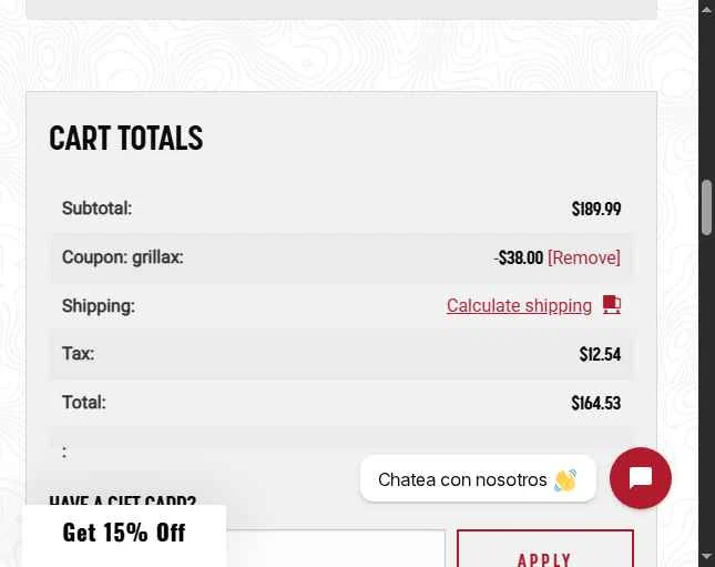 FIREDISC Cookers checkout page showing FIREDISC Cookers promo code box | Screenshot taken by SimplyCodes community member on Dec 24, 2025