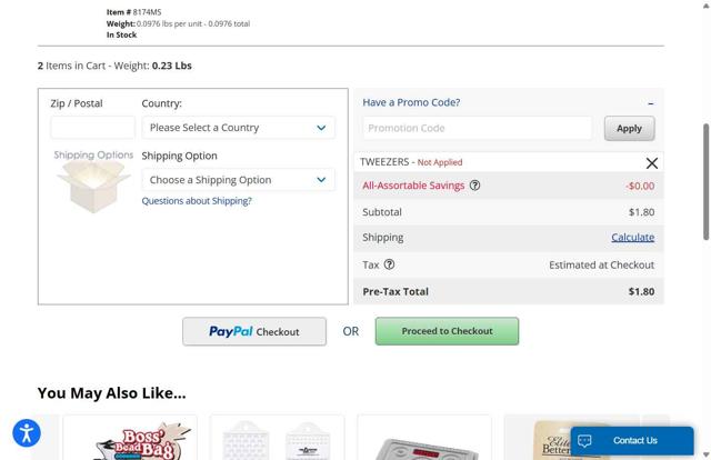 Fire Mountain Gems checkout page showing Fire Mountain Gems promo code box | Screenshot taken by SimplyCodes community member on Aug 31, 2025