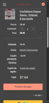 VICMAXX coupon verification screenshot
