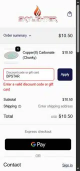 BPSTAR coupon verification screenshot