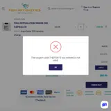 THEFISH15 coupon verification screenshot