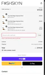PRT coupon verification screenshot
