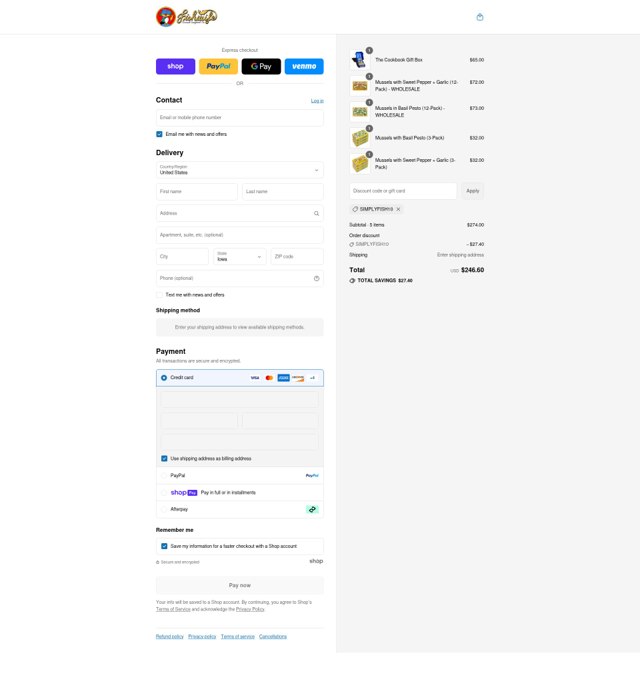 Fishwife checkout page showing Fishwife discount code box | Screenshot taken by SimplyCodes community member on Aug 13, 2025