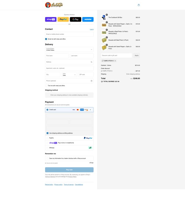 Fishwife checkout page showing Fishwife discount code box | Screenshot taken by SimplyCodes community member on Aug 5, 2025