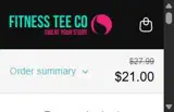 WELCOME25 coupon verification screenshot