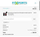 Fit Sports Products coupon verification screenshot