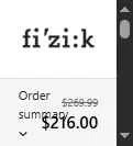 Fizik checkout page showing Fizik discount code box | Screenshot taken by SimplyCodes community member on Aug 15, 2025