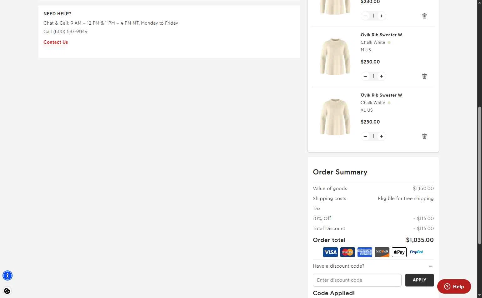 Fjallraven checkout page showing Fjallraven discount code box | Screenshot taken by SimplyCodes community member on Feb 1, 2026