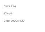 Flame King coupon verification screenshot