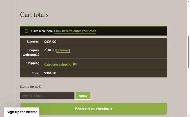 Flannery Beef checkout page showing Flannery Beef coupon code box | Screenshot taken by SimplyCodes community member on May 1, 2025