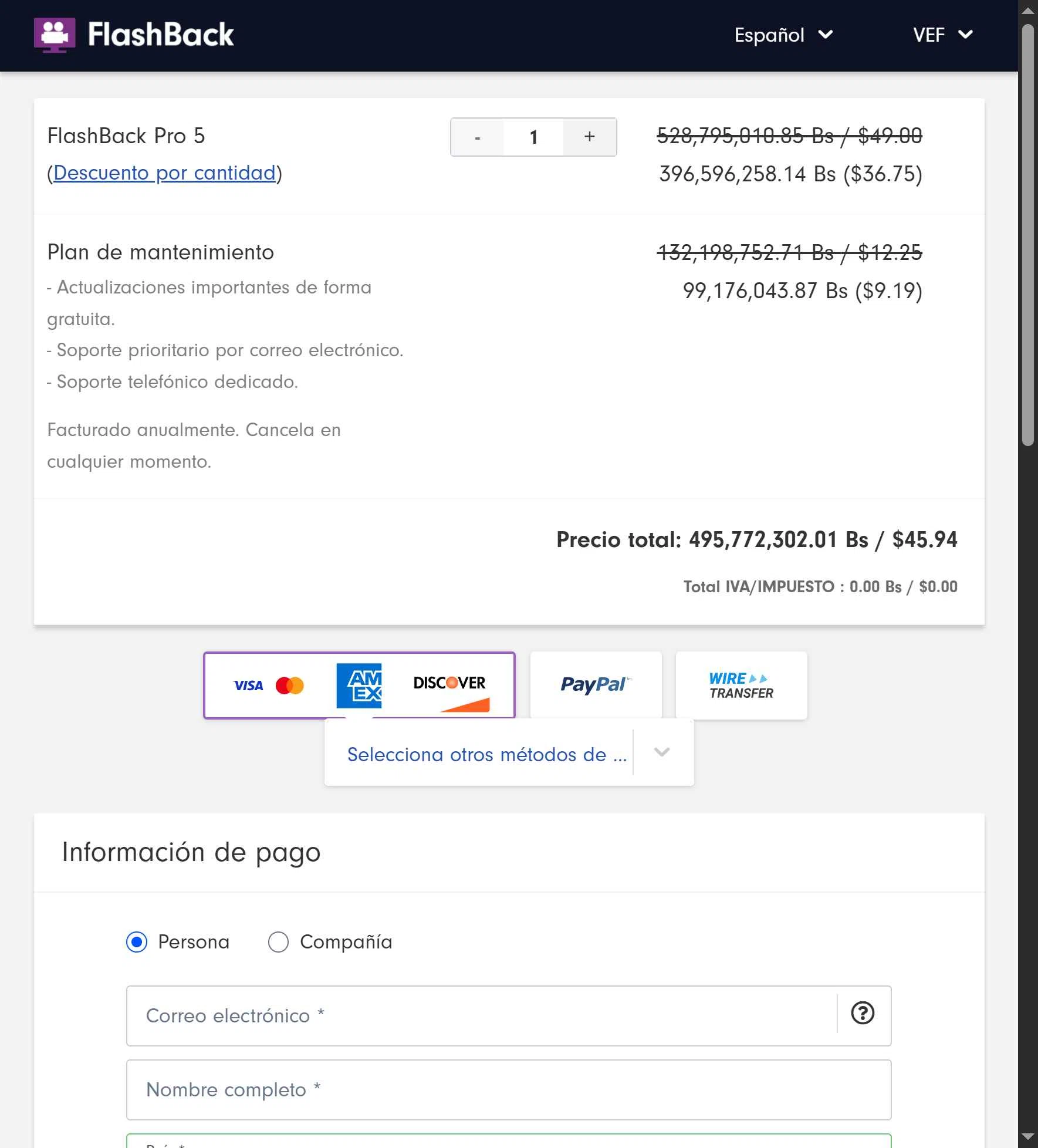 FlashBack checkout page showing FlashBack discount code box | Screenshot taken by SimplyCodes community member on Jul 2, 2025