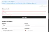 Flatio coupon verification screenshot