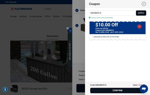Fleximounts checkout page showing Fleximounts coupon code box | Screenshot taken by SimplyCodes community member on Aug 14, 2025