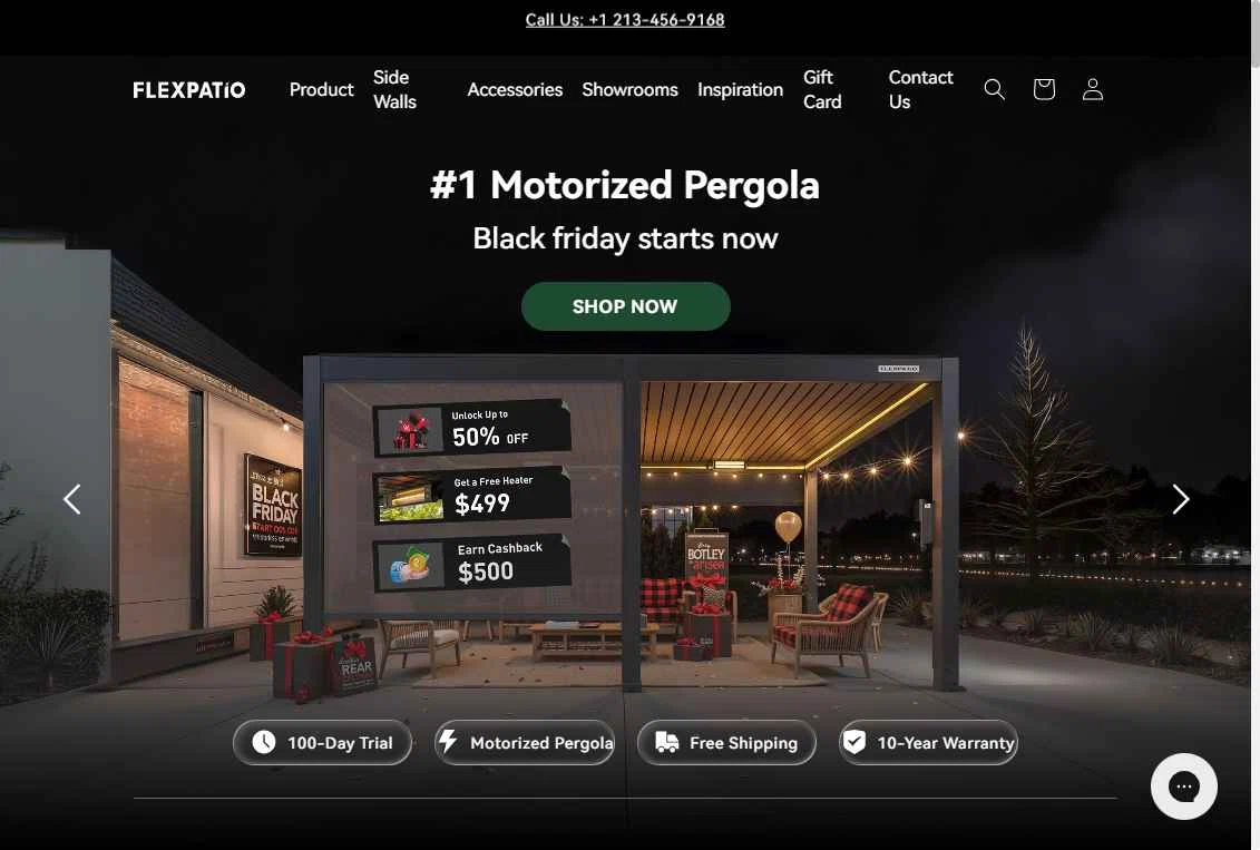 FlexPatio checkout page showing FlexPatio promo code box | Screenshot taken by SimplyCodes community member on Dec 11, 2025