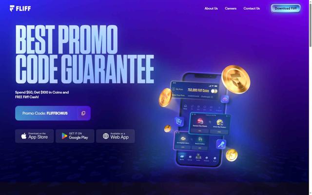 Fliff checkout page showing Fliff promo code box | Screenshot taken by SimplyCodes community member on Jul 27, 2025