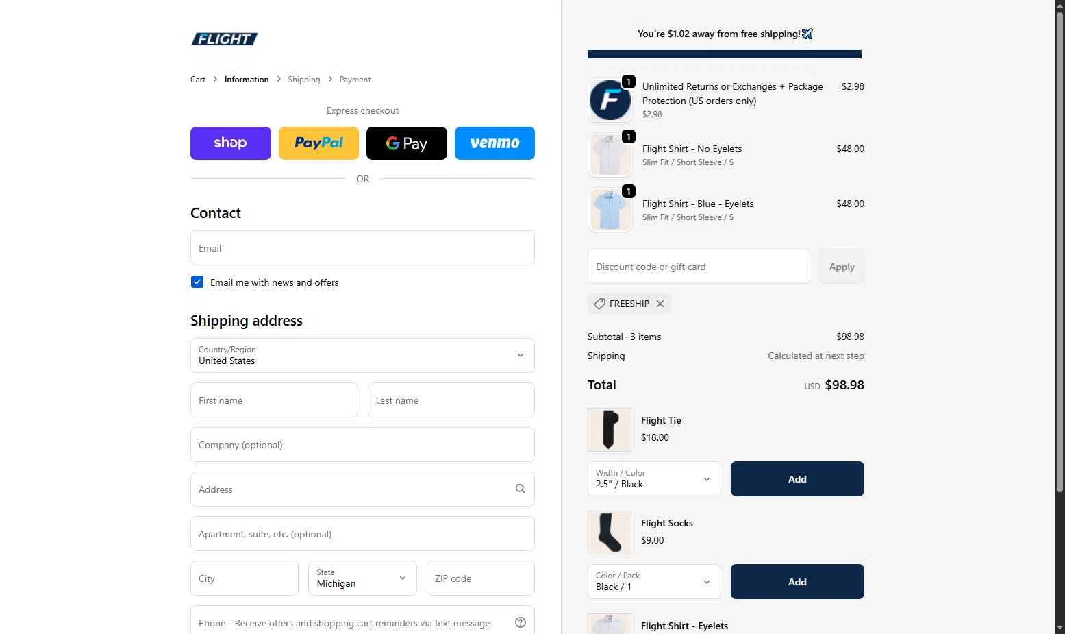 Flight checkout page showing Flight coupon code box | Screenshot taken by SimplyCodes community member on Jan 3, 2026