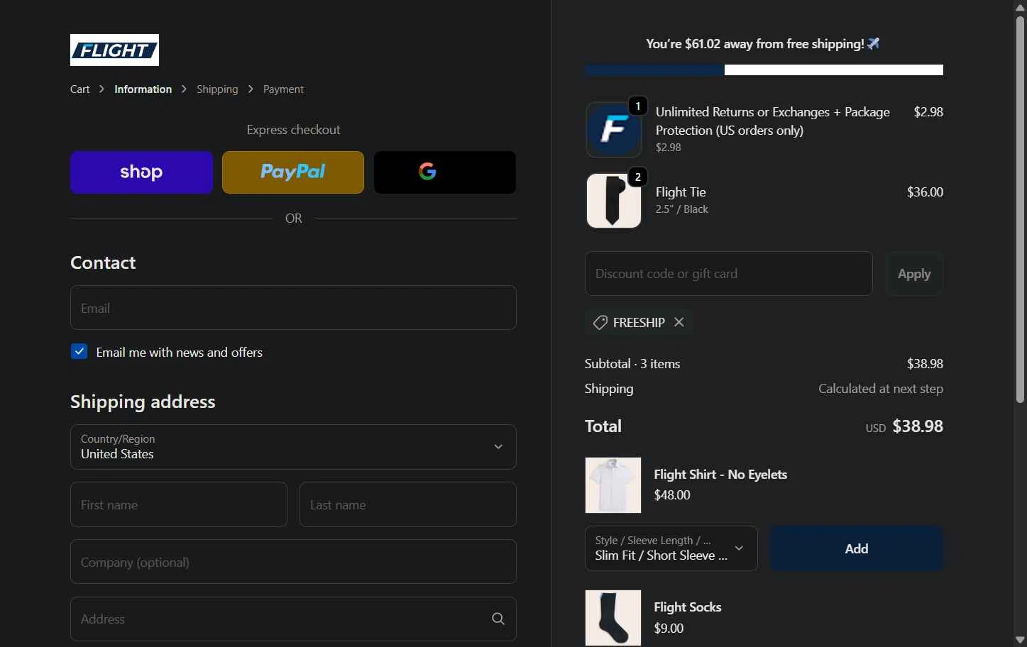 Flight checkout page showing Flight coupon code box | Screenshot taken by SimplyCodes community member on Feb 1, 2026