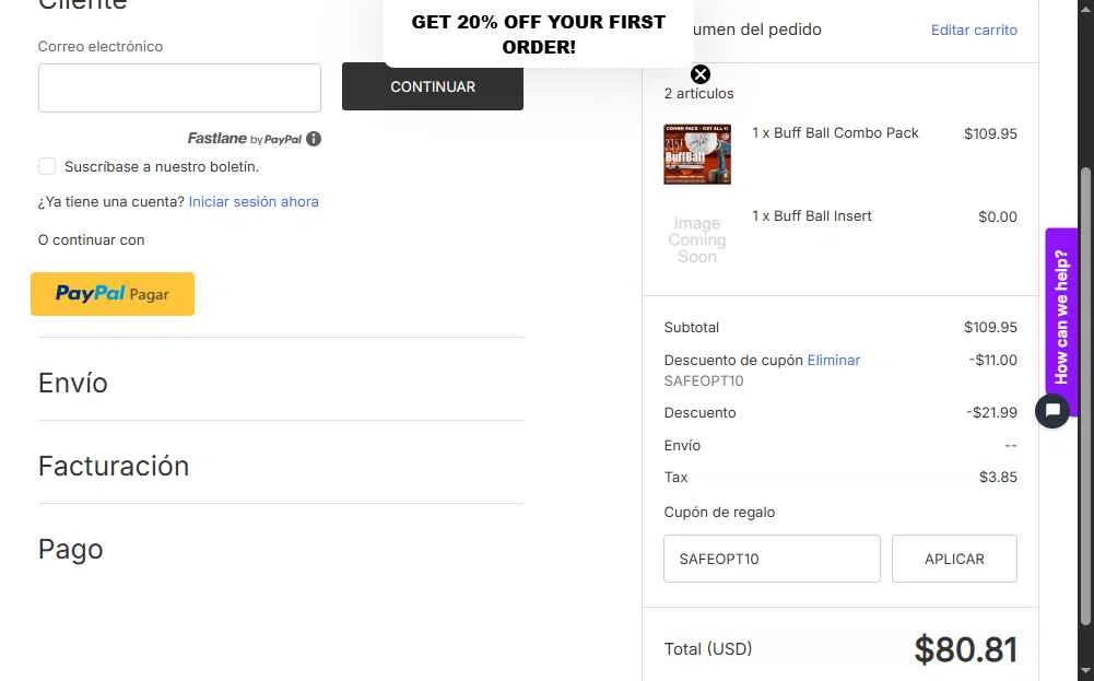 Flitz checkout page showing Flitz coupon code box | Screenshot taken by SimplyCodes community member on Nov 30, 2025