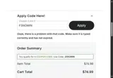 FSNOMIN coupon verification screenshot