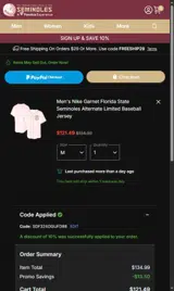 SDF324OGIJFD98 coupon verification screenshot