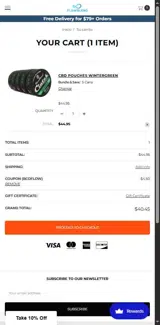 BCOFLOW coupon verification screenshot
