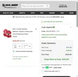 NHLINTRO20 coupon verification screenshot