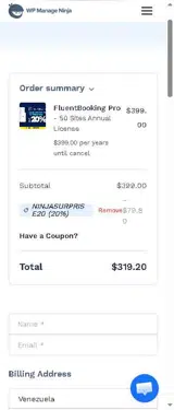 HAPPYSANTA30 coupon verification screenshot