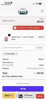 DISCOUNT10 coupon verification screenshot