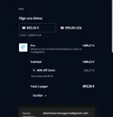 Flux Charts coupon verification screenshot
