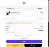 Fnatic coupon verification screenshot