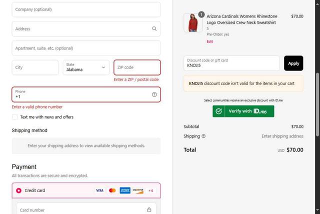 Foco checkout page showing Foco discount code box | Screenshot taken by SimplyCodes community member on Sep 4, 2025
