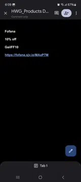 GailFF10 coupon verification screenshot