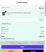 GOAFTWO coupon verification screenshot