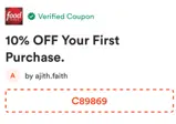 C92395 coupon verification screenshot