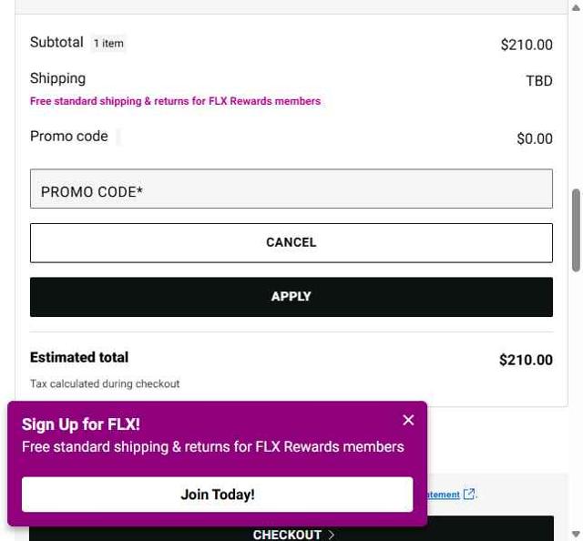Footaction checkout page showing Footaction promo code box | Screenshot taken by SimplyCodes community member on Jul 7, 2025