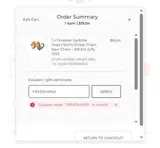 FREESHIP50 coupon verification screenshot