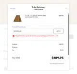 MEMORIAL10 coupon verification screenshot
