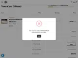 THANKYOU20 coupon verification screenshot
