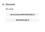 Forme coupon verification screenshot