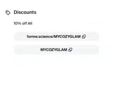 Forme coupon verification screenshot