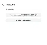 Forme coupon verification screenshot