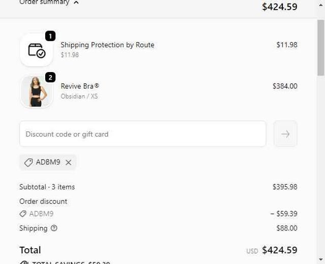 Forme checkout page showing Forme discount code box | Screenshot taken by SimplyCodes community member on Oct 6, 2025