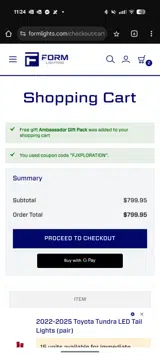 FJXPLORATION coupon verification screenshot
